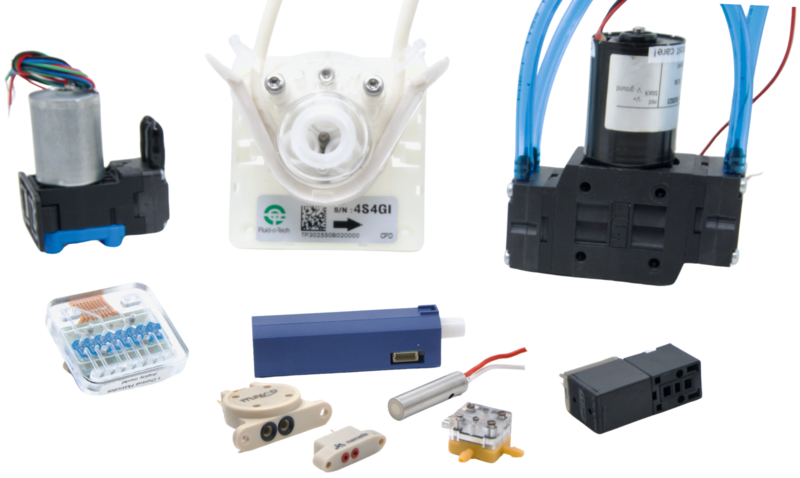 Flow control component selection for fluidic subsystem development